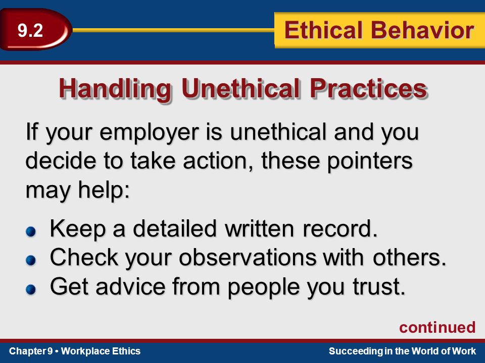 Examples of Unethical Behavior in an Organization